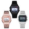 Unisex LED Digital Watch, WR F91W Steel Band, A159 Harajuku Style, Multifunctional Fashion Watch