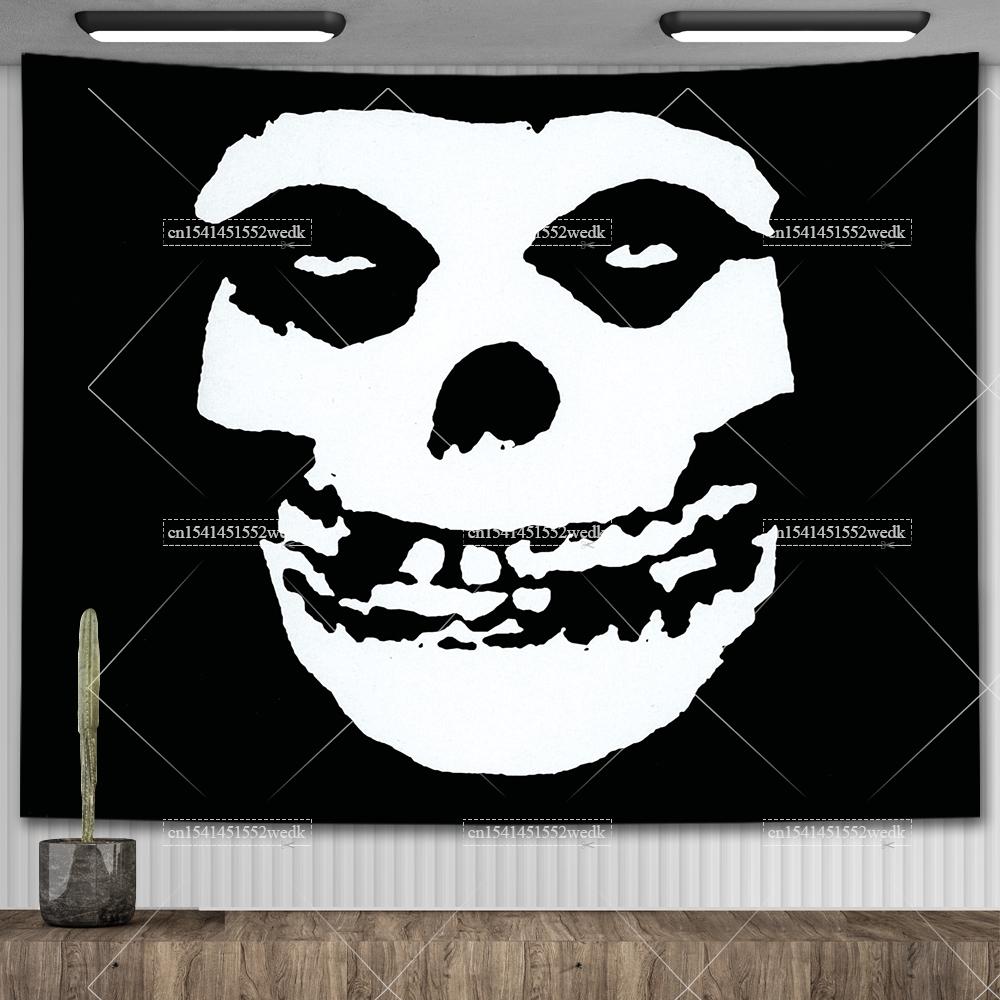 American Punk Band Misfitss Poster Banner Flag Rock Band Wall Tapestry Mural Metal Music Album Cover Home Decoration Fans Gifts