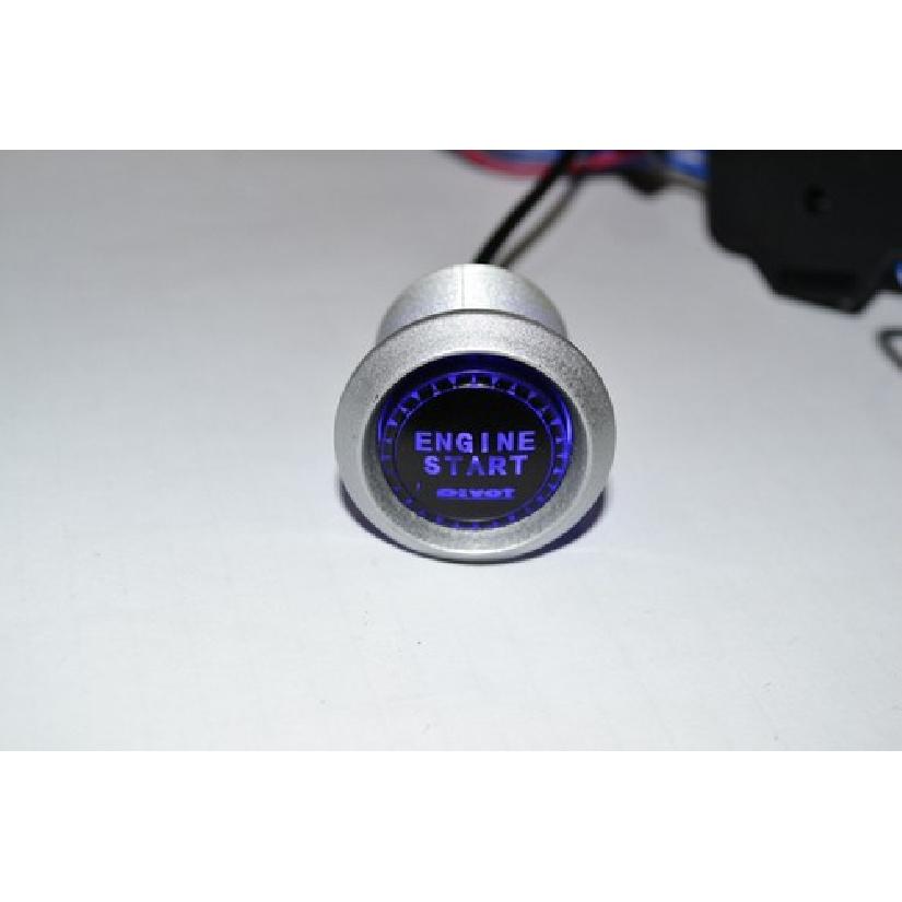 Car Engine Start Push Button Switch Blue LED Illumination Ignition Starter