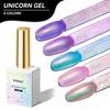 JTING New Trend 5colors Unicorn Glitter Gel Polish Collection High Shiny Unicorn Color Gel Nail Polish OEM/ODM Free Brand Custom