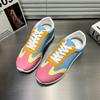 Женские повседневные туфли-одинарки Весна Новые с круглым носком Многоцветные Шнуровка спереди Мягкая подошва Нескользящие Кроссовки с низким верхом