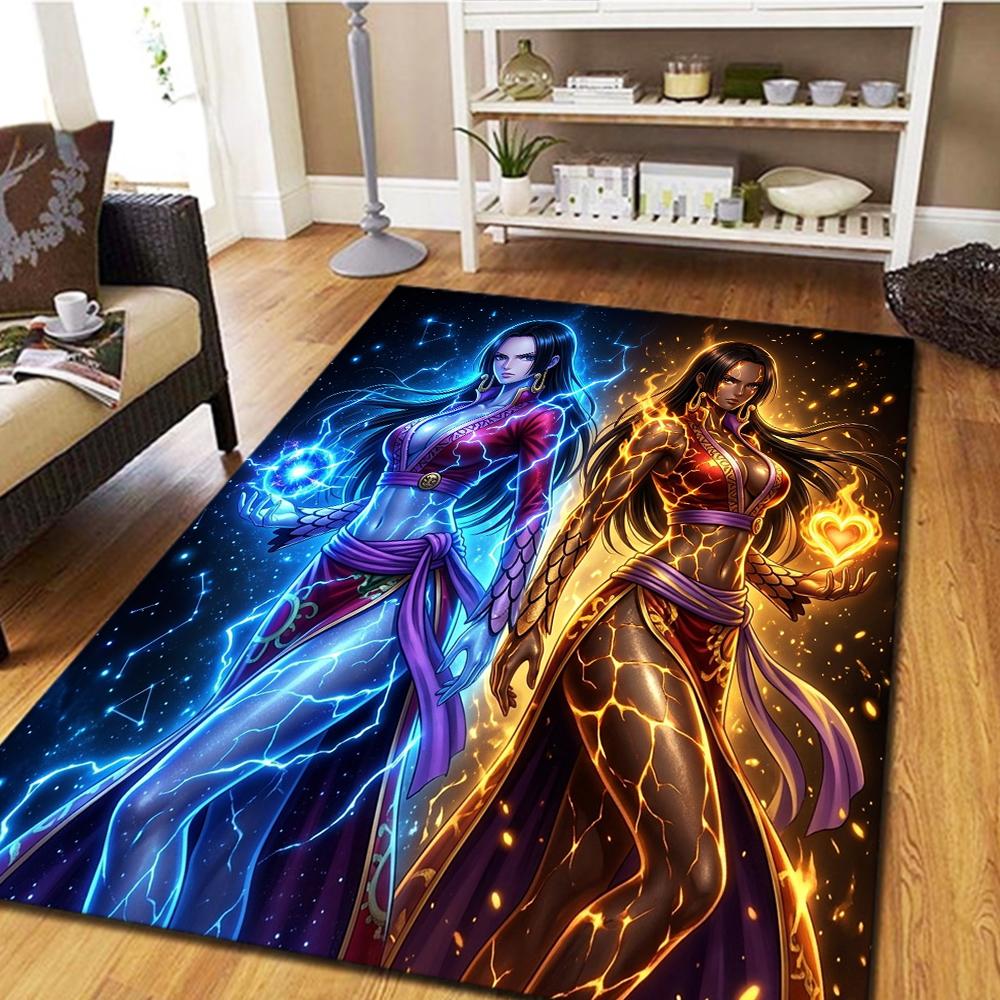 One Piece Poster Carpet for Living Room Bedroom, Home Decoration Cool Movie Mat Play Floor Mat -HE125