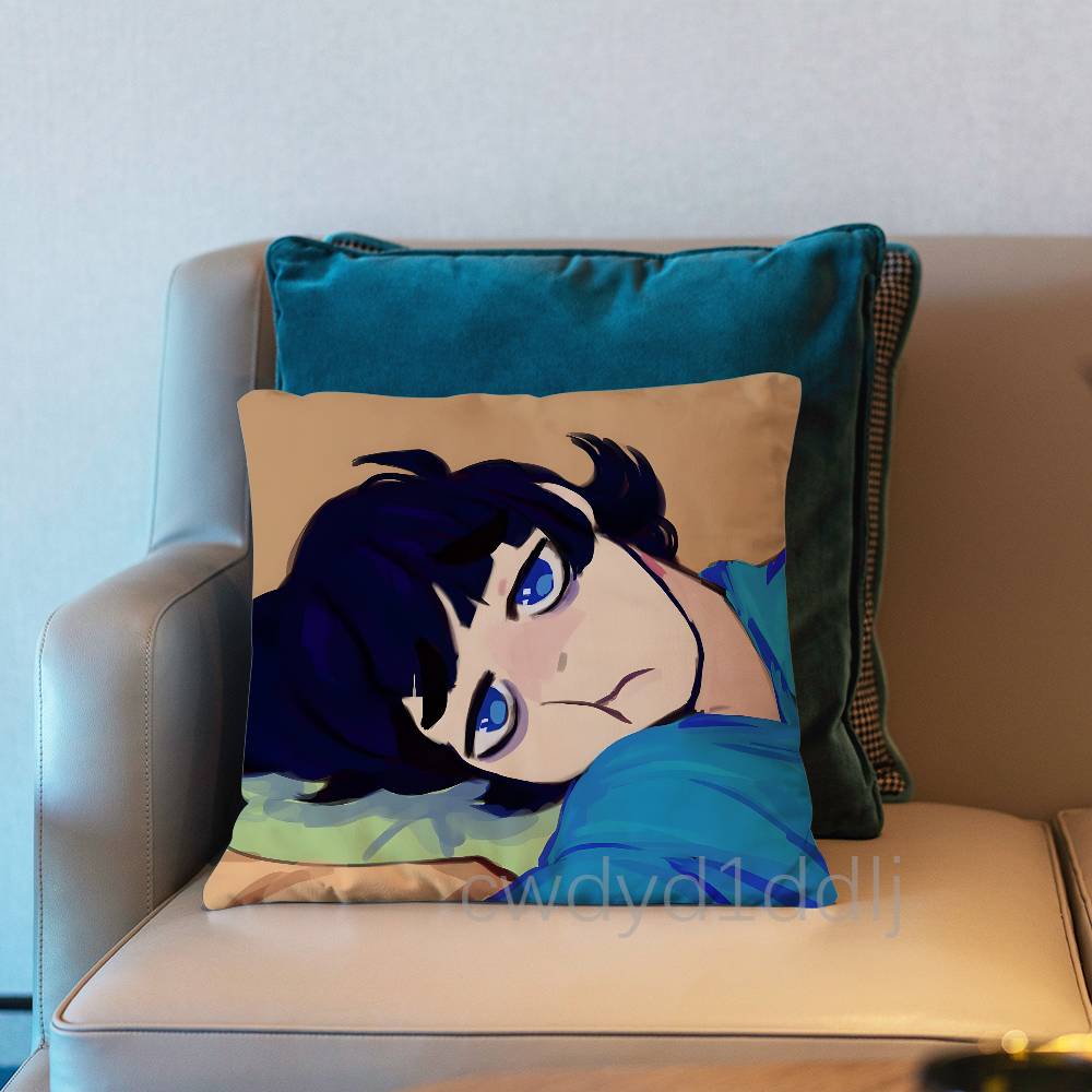 A D-Double Sided Mirror Charlie Pillow Case Short Plush Sofa Decorative Gift Home Double-Sided Printing Cushio