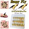 5/10/15/20/25 шт./кор. карповые мухи, сухая/мокрая форель, горбатая муха, желтые цвета, рыболовные приманки