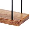 Napkin Holder Kitchen Table Metal Paper Napkin Storage Stand with Wooden Base Sturdy Tissue