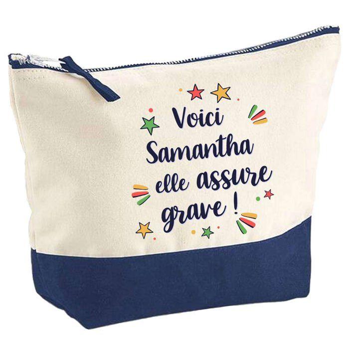 Trousse de maquillage - PLANETEE - Samantha elle assure grave - Grand format - Coton - Impression sublimation HD