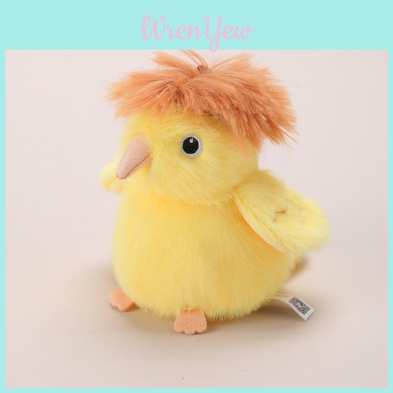 Simulated Island Canary White Eye Red Whiskered Bulbul Plush Toy Doll For Collectors And Backpack Decor