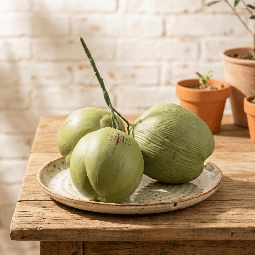 Lifelike Artificial Coconut Plastic Fake Coconut Fruit Creative Simulated Coconuts Weddings
