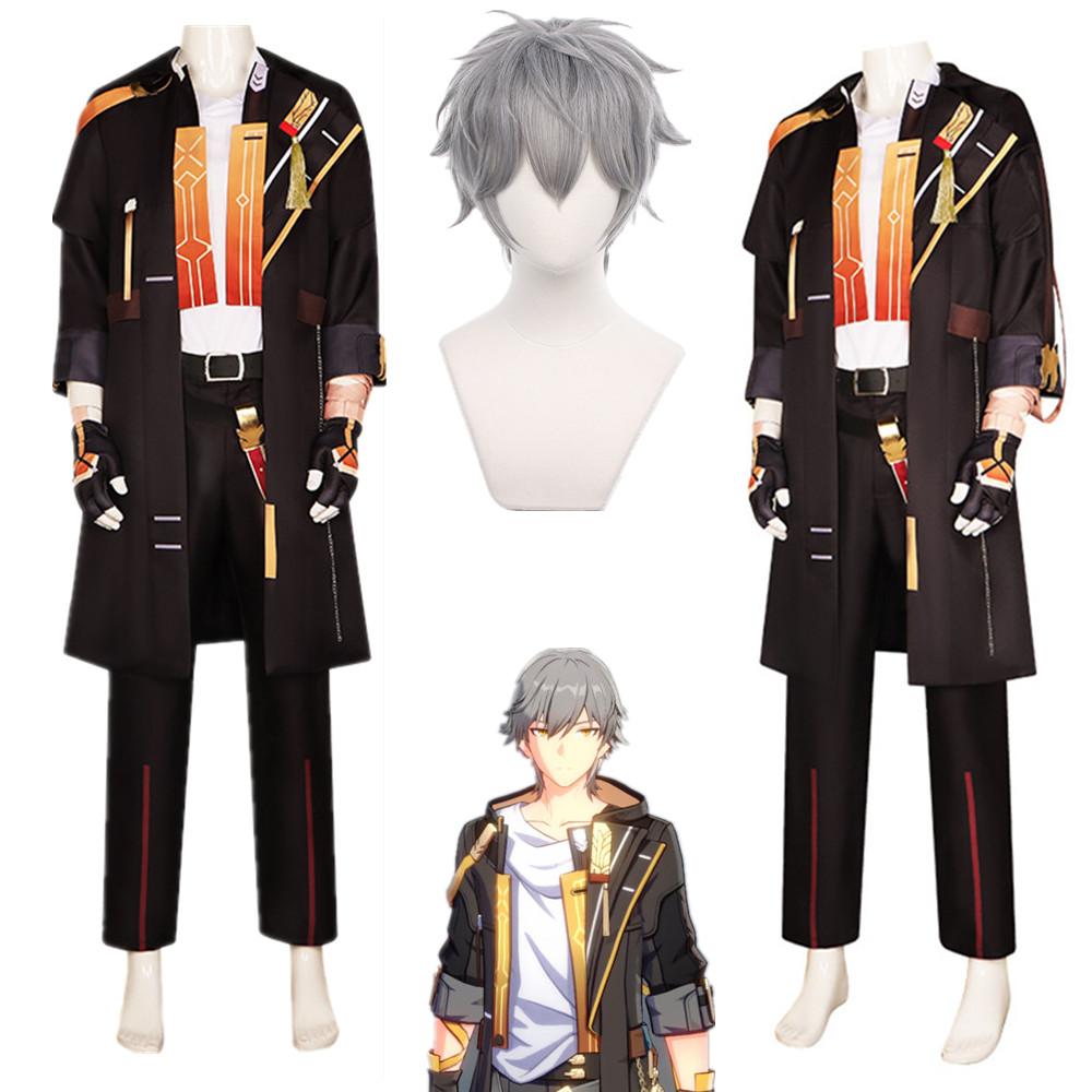 Первопроходец Косплей Игра Хонкай Звезда Железнодорожный Костюм Аниме Мужская Униформа Костюм Хэллоуин Маскарад Комплект Одежды