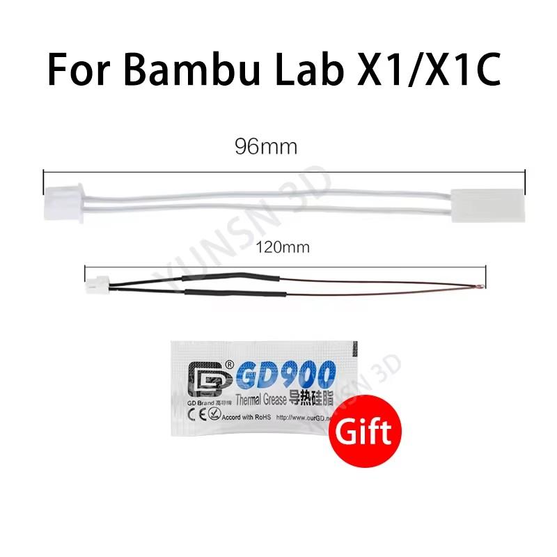 Обновленный хотэнд для Bambu Lab X1/X1C, хотэнд для Bambulab P1P/P1S, сопло из закаленной стали 0.2/0.4/0.6/0.8 мм, запчасти для 3D-принтера