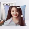 Чехол для подушки K-pop девушки IU Квадратная подушка Спальня Диван Отдых Удобная подушка Домашний Декор