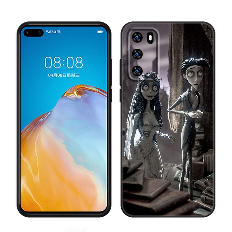Труп невесты черный силиконовый чехол для телефона Huawei P10 P20 P30 P40 Lite P50 P60 Art P50E P Smart Z 2018 2020 2021 Pro 2019