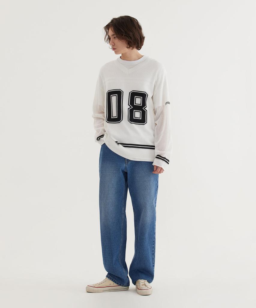 COVERNAT Rugby Mesh Knit White