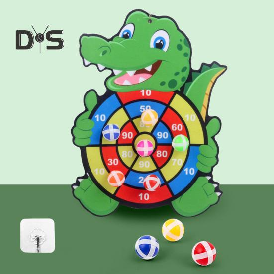 Доска для дартса с животными для детей, безопасный липкий мяч для игр в помещении и на открытом воздухе, игра на координацию и концентрацию, семейная вечеринка, игрушка в подарок