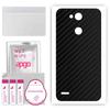 apgo Protective Skin Sticker for the Back Compatible with LG X Power 3, Wrap Film, Foil, Vinyl - Pattern Carbon Black