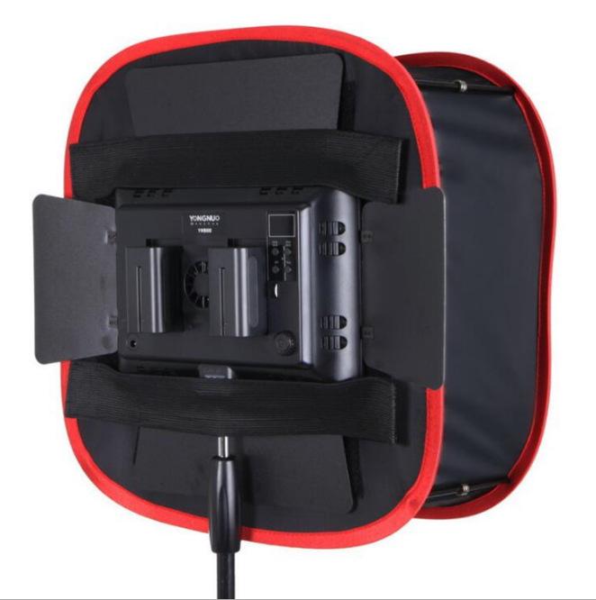 Светодиодный софтбокс с красным/черным сотовым краем для портретной фотографии