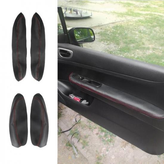 Interior Door Panel Armrest Box Leather Cover For Peugeot 307 2004-2013 2 Doors