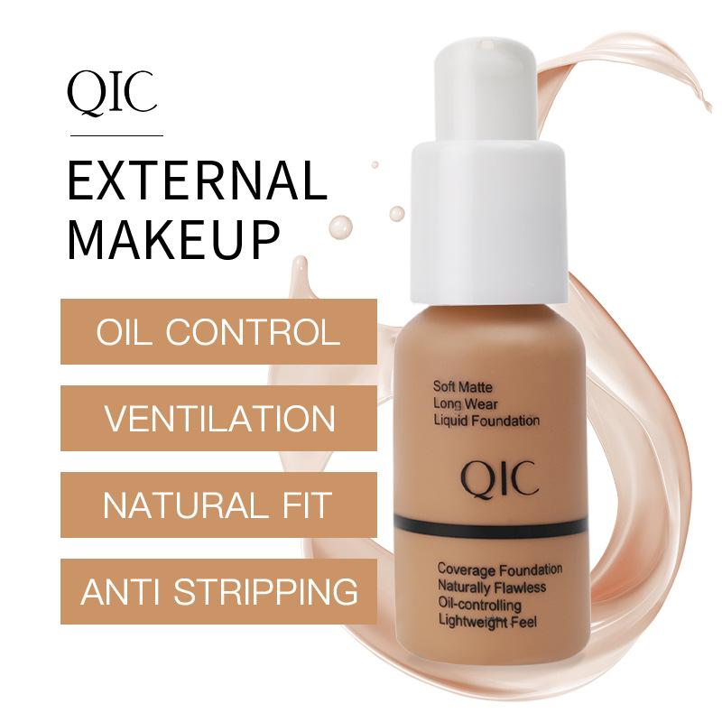 Beauty Concealer Matte Foundation Flawless Cover Invisible Pores Natural Moisturizing Foundation Cream