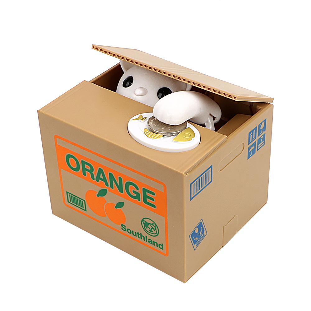 Automated Panda Cat Steal Coin Bank Money Saving Box Plastic Piggy Banks Cute Electronic Money Boxes Kids Gift