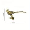 Antique Bronze Crafts Collection Making Old Solid Brass Long Tailed Pheasant Copper Ornaments Desks Tea Pets Brass Decorations
