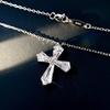 Cross Cross Metal 925 Birthday Made In Japan [JDE] Necklace, Women's Necklace, Hypoallergenic, Silver, Present,