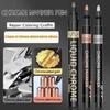 Chrome Mirror Marker Pen 0.7/1/2mm DIY Reflective Art Paint Pen Permanent Color Markers Gold Silver Bronze Marker Car Styling