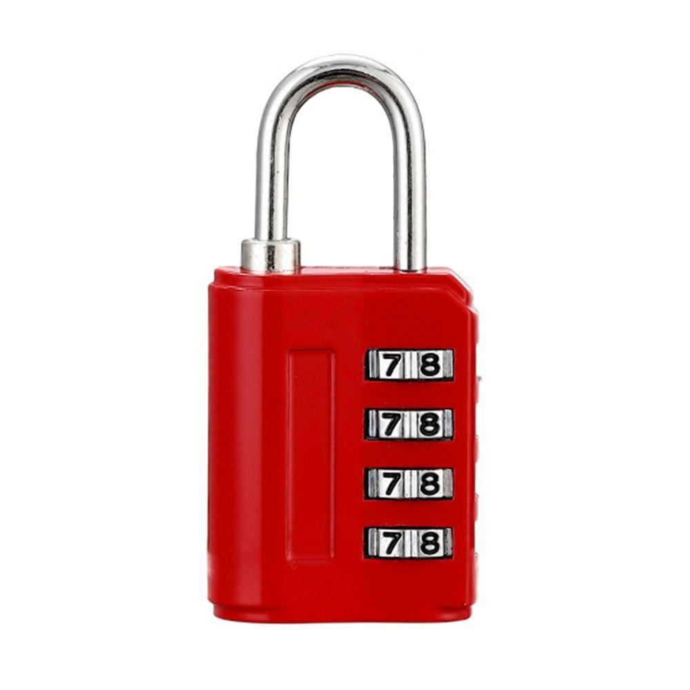 Zinc Alloy Dormitory Cabinet  Lock Padlock Backpack Zipper Lock New 4 Digit Password Lock  Home