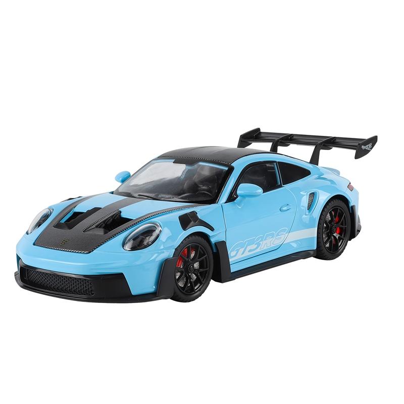 1:24 Симуляция 911 Gt3 Rs Металлическая модель автомобиля Двери с обеих сторон открываются, Богато детализирована, Тонкая работа