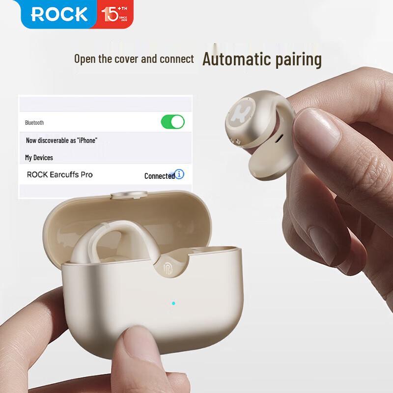 ROCK Open-Ear Clip True Wireless Bluetooth Earbuds