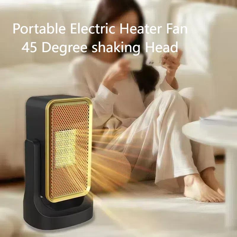 Новый обогреватель Shaking Head Fan Электрический портативный обогреватель Домашние грелки для рук Мощный теплый вентилятор Бытовая грелка Отопление комнаты Печь
