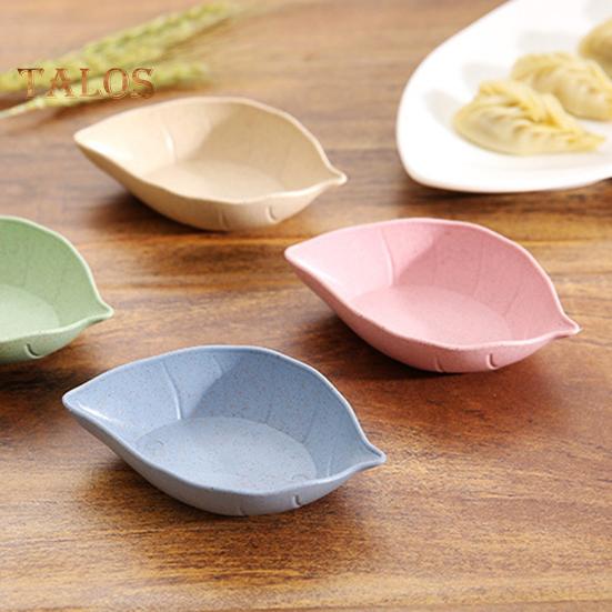 10 шт., блюдо для соуса, пищевая контактная форма, экологически чистая модная портативная форма листа, блюдо для соуса, посуда, инструмент для ресторана