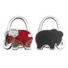 Elephant Handbag Hook Foldable Alloy Bag Hanger with Non-Slip Base Portable