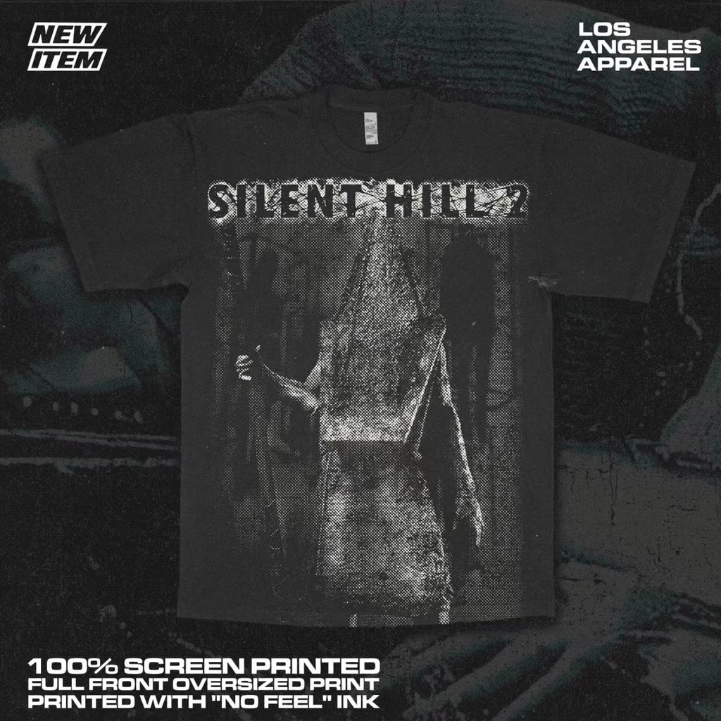 Летние футболки Silent Hill 2 Хлопковая одежда высокого качества Повседневная футболка с коротким рукавом и круглым вырезом Взрослые футболки оверсайз