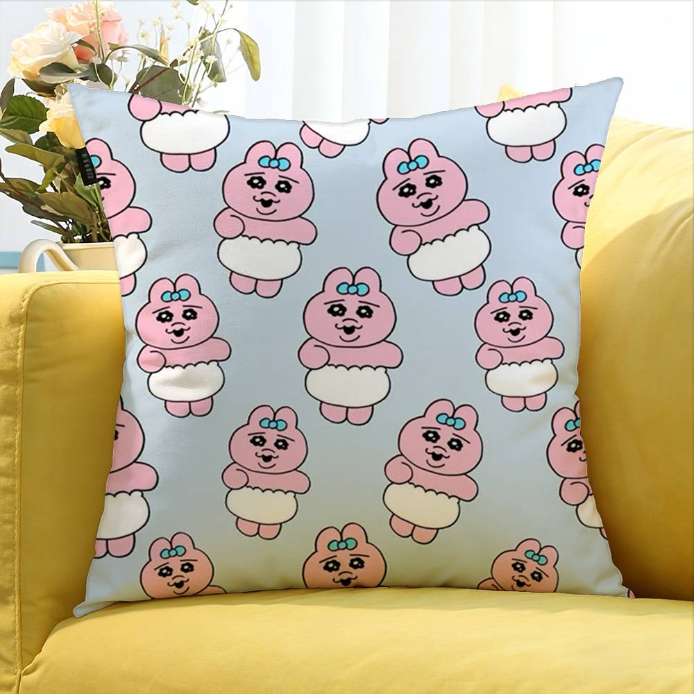 OOpanchu Usagi World Various Sizes Square Pillow Case For Car Home Bedchamber Decor