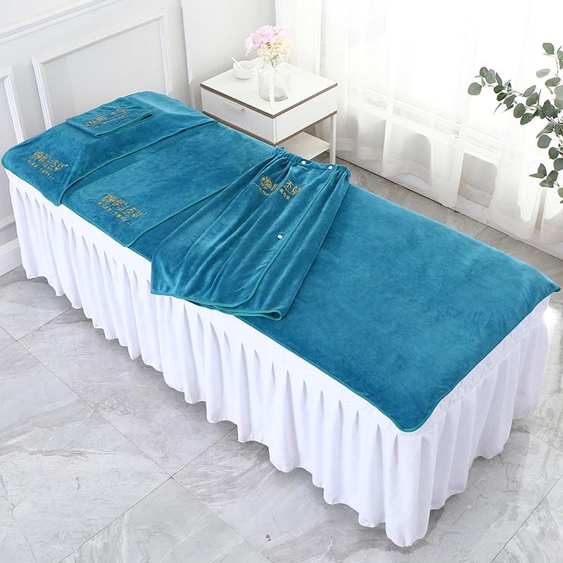 5Pcs/Set Aesthetic Clinic Sauna Nano-velvet SPA Towel Beauty Salon Bath Hair Towels Strong Absorbent Turban Bed Towel