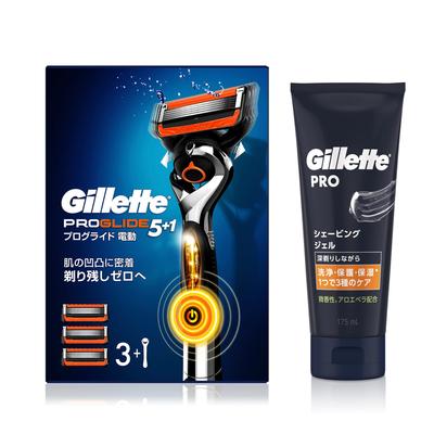 Gillette Proglide Power основной блок 3 сменный гель для бритья 175 мл Бритва для чувствительной кожи Мужская (с лезвиями) + [покупка комплекта] Мужской