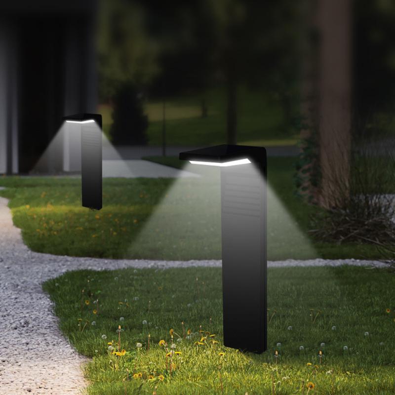Солнечные садовые фонари на открытом воздухе IP64 водонепроницаемый регулируемый свет высокой яркости индукционный газон