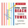 Customized Beach Towel Striped Pattern Personalized Absorbent Bath Towel Quick-drying Swimming Towel For Beach Swimming Outdoor