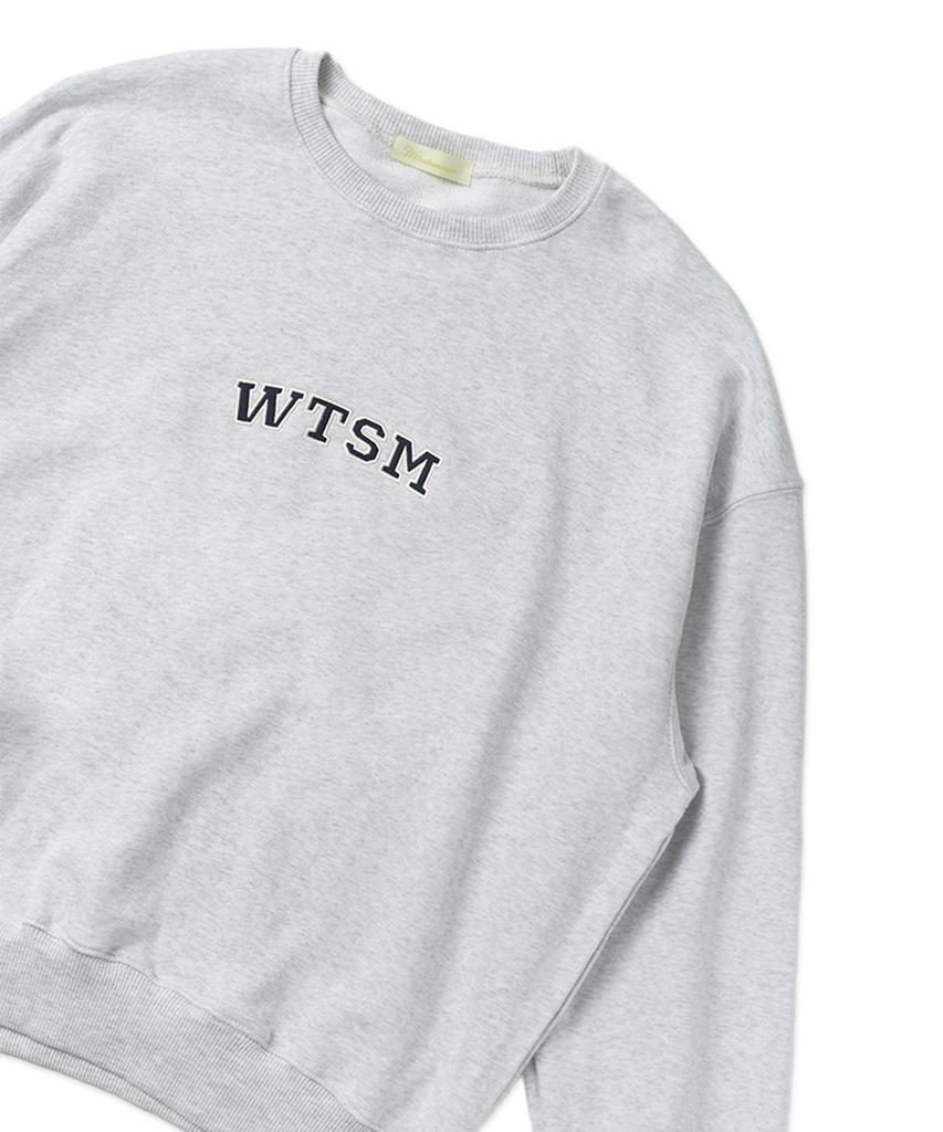 Свитшот WITHTOUT SUMMER с логотипом Wtsm_Меланжевый