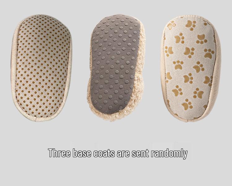 Первая обувь для новорожденного, пинетки, противоскользящие, теплые, для дома