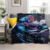 Jujutsu Kaisen, аниме, плюшевая кровать, тонкие одеяла для пикника с героями мультфильмов, современное фланелевое одеяло, Gedruckt Bettdecke Geschenk