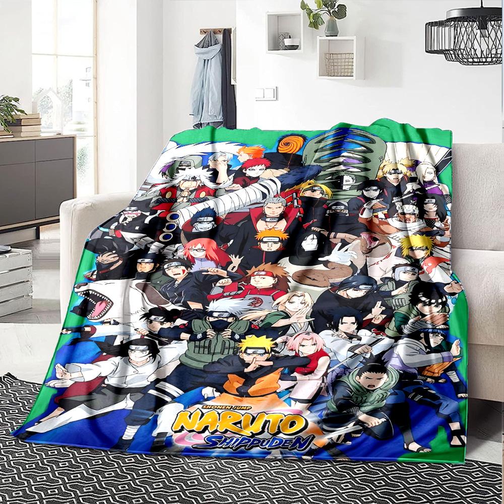 1pc Naruto Team Seven Adventure flannel Blanket for Super Soft Cute Comfort Blanket for Travel Bedding Couch Sofa Blanket Y72343