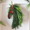 Outdoor Holiday Wreath Holiday Horse Decoration Rustic Horse Head Wreath with Artificial Pine Branches Ribbon Farmhouse Front
