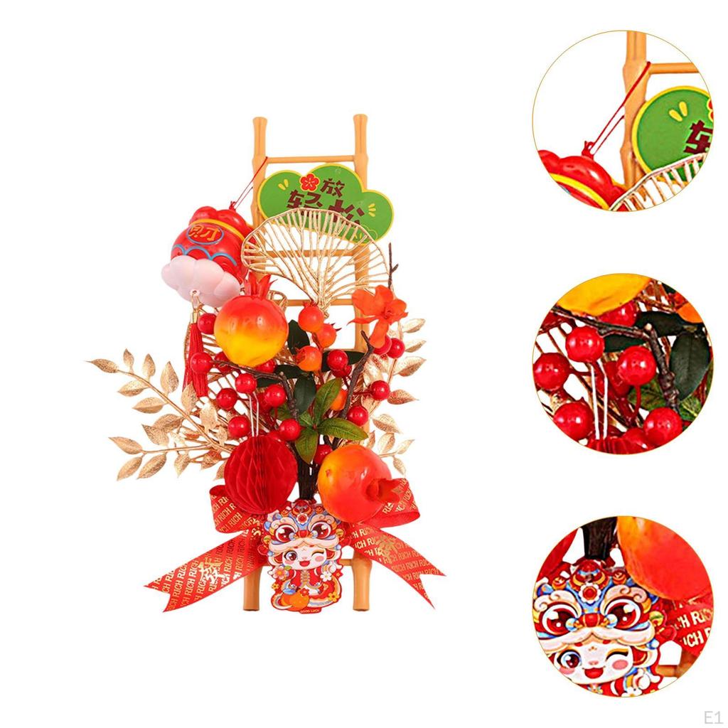Chinese Year Decoration Blessing Gift Decorative Ladder Table Centerpiece for Party
