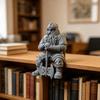 Nordic fantasy dwarf-themed sitting statue,  a aesthetic decoration suitable for gaming tables, office desks, bookshelf edges, and bedroom
