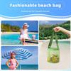 New Children's Mesh Shell Storage Bag, Beach Three-dimensional Circular Sand Bucket, Toy Sorting and Collection Bag