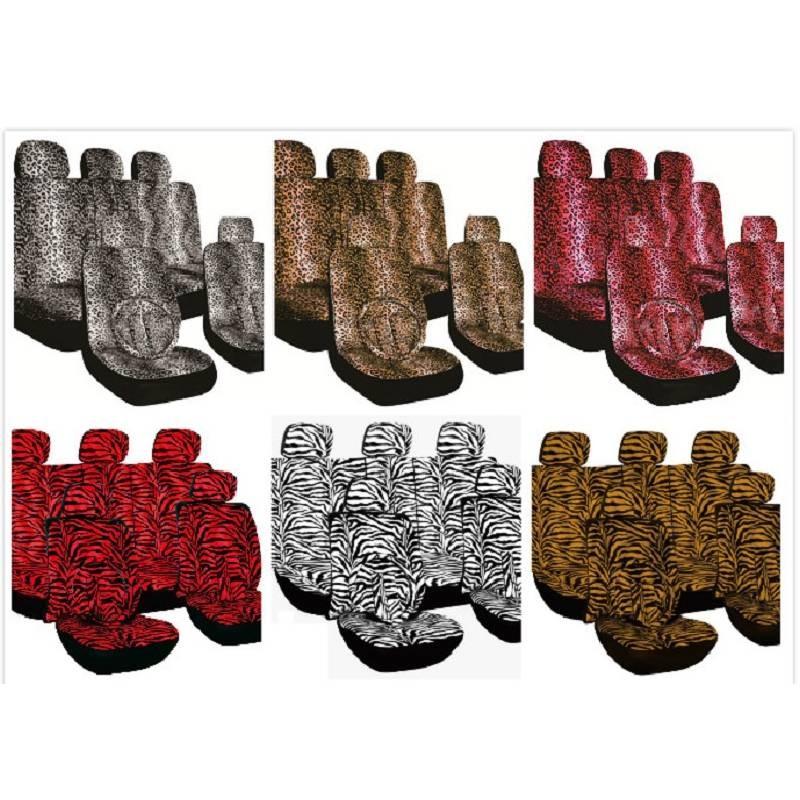 Print Leopard Digital Full Wrap Car Cushion Cover All Season Universal Seat
