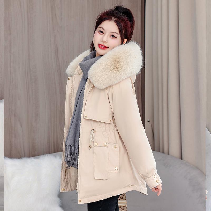 Зимнее новое женское короткое теплое пальто с капюшоном, женское универсальное свободное модное женское пальто