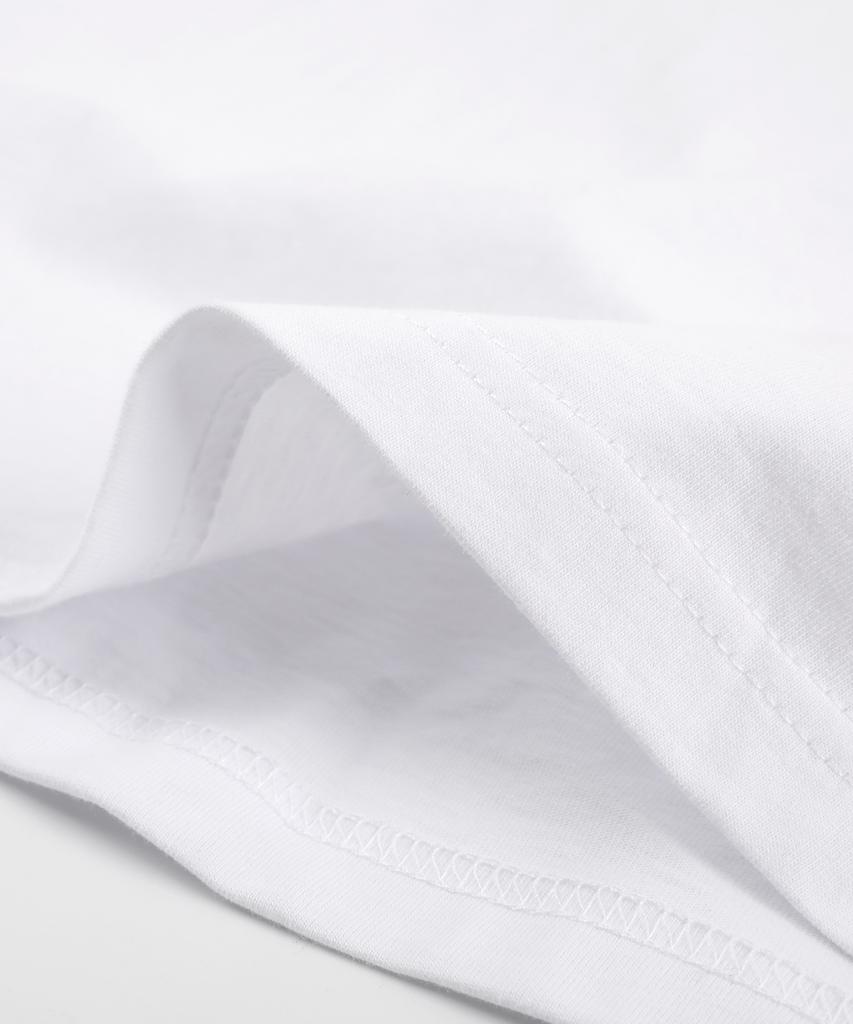 HARRISON Standard Plain Round Short Sleeve T-Shirt Ha-1030 Har1002 White