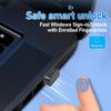 USB-сканер отпечатков пальцев для Windows 11/10, сканер отпечатков пальцев Hello, биометрический сканер отпечатков пальцев, USB-донгл для ПК, для входа без пароля